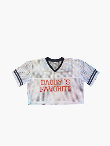 HOLR White Mesh Crop -  Daddy's Favorite