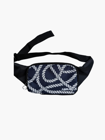 Adjustable Belt Fanny Pack with Zippered Compartments - Ropes
