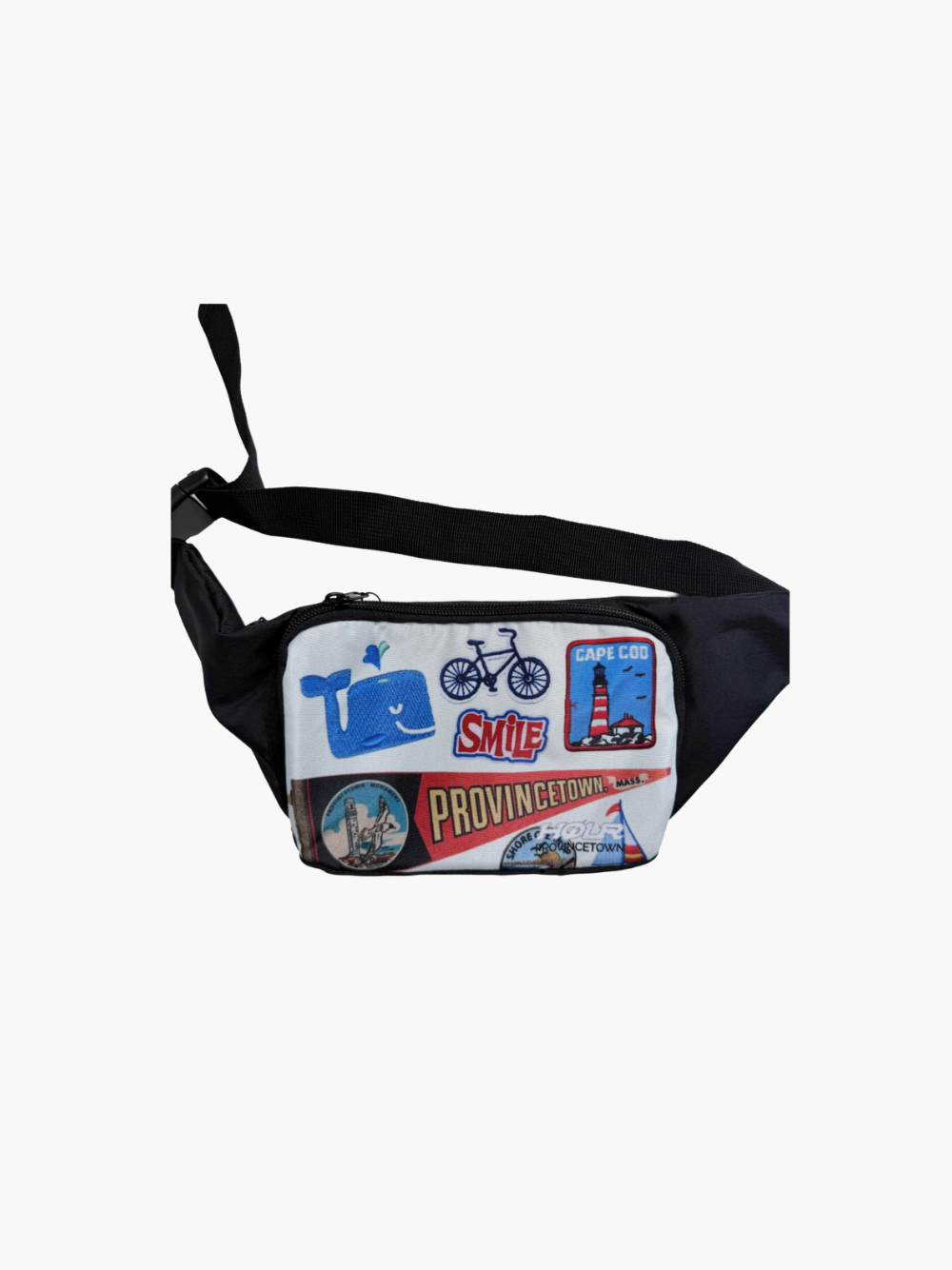 Adjustable Belt Fanny Pack with Zippered Compartments - I Love P'town
