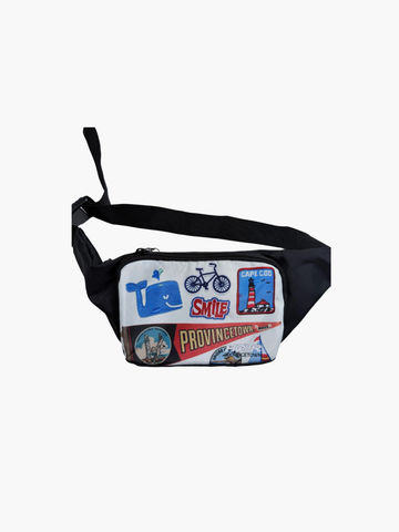 Adjustable Belt Fanny Pack with Zippered Compartments - I Love P'town