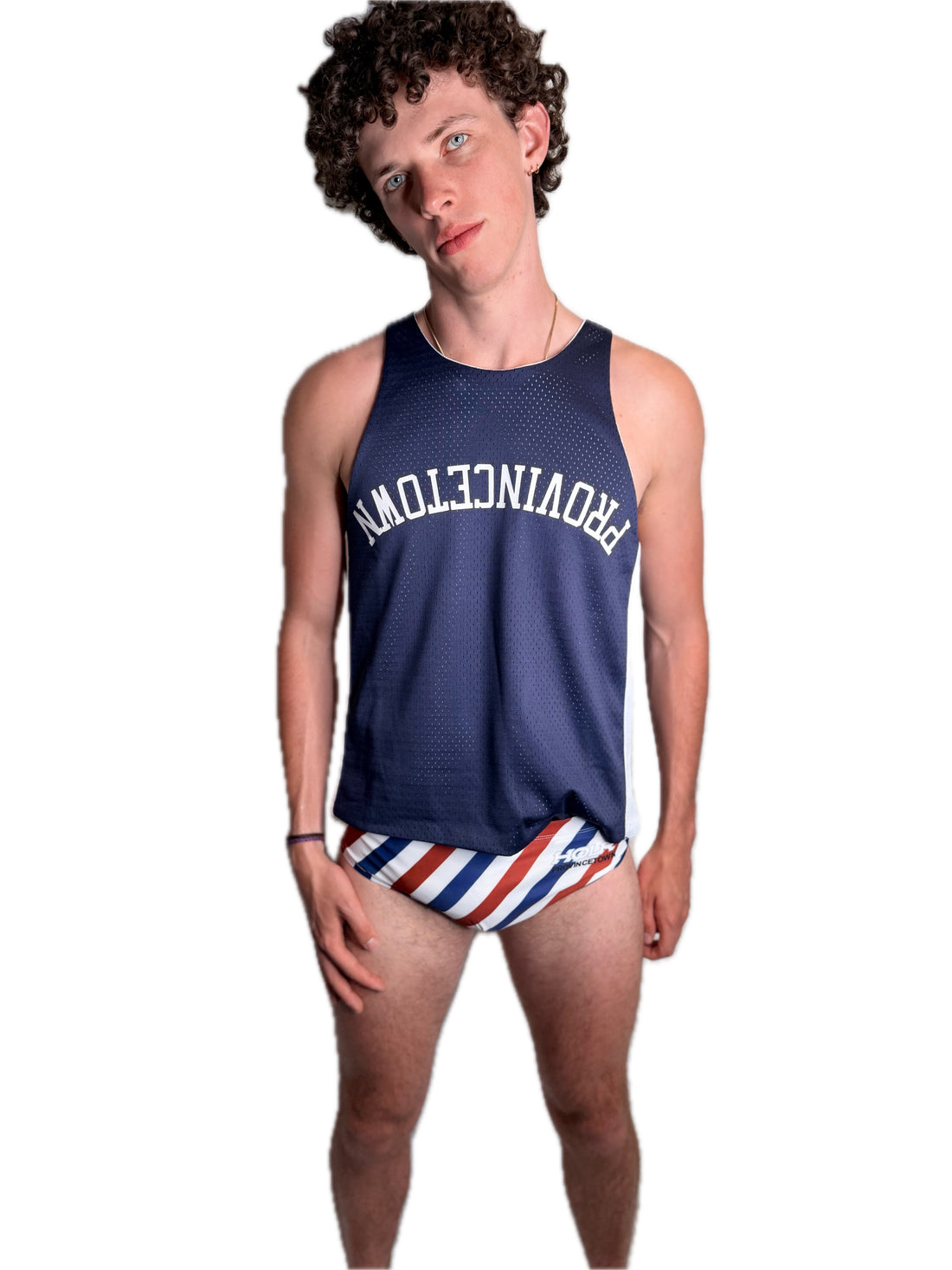 Retro Syle Athletic Pinnie in Reversible Performance Mesh