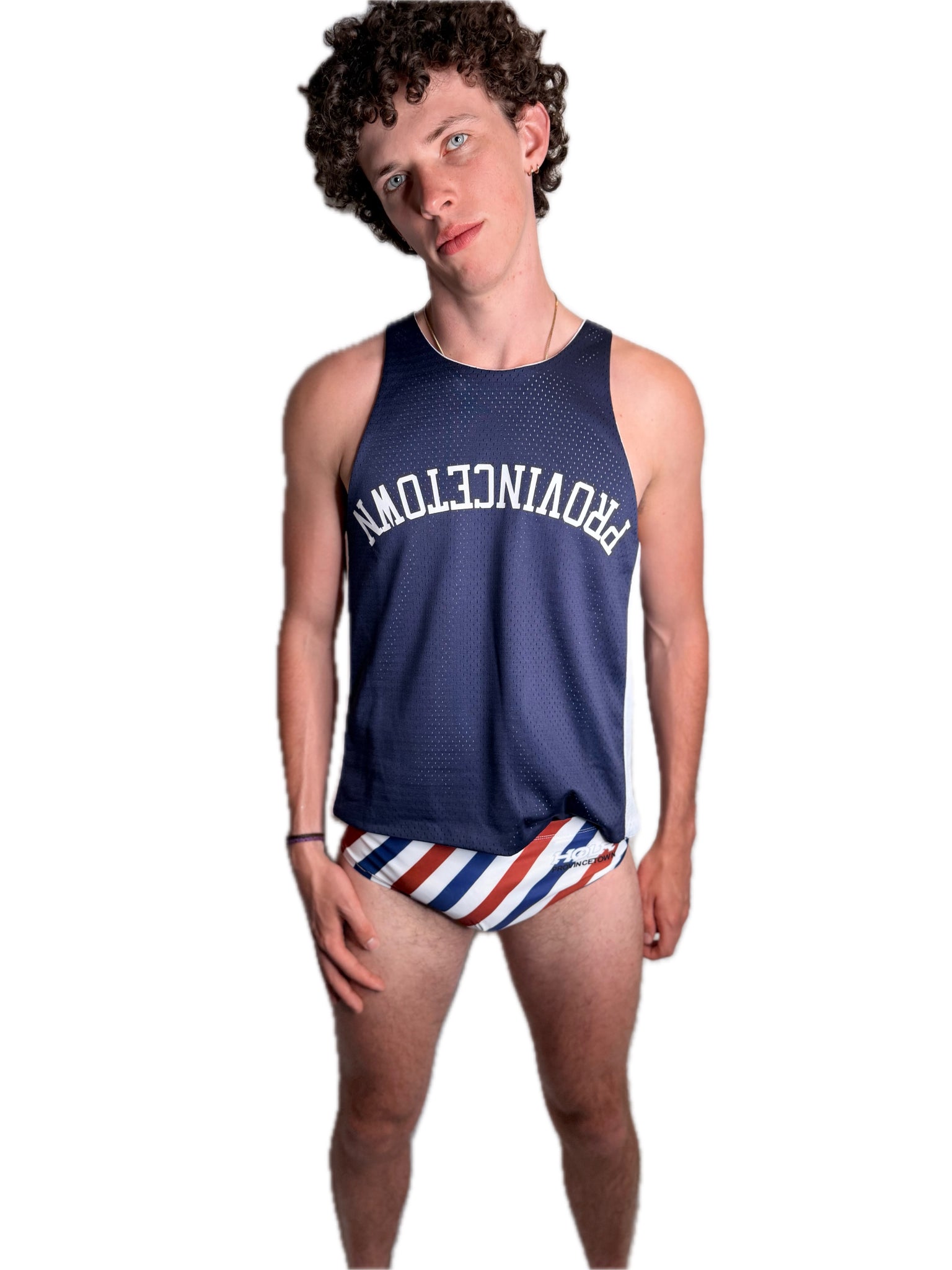 Retro Syle Athletic Pinnie in Reversible Performance Mesh