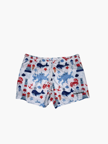 By the Sea - Square Cut Swimming Trunks